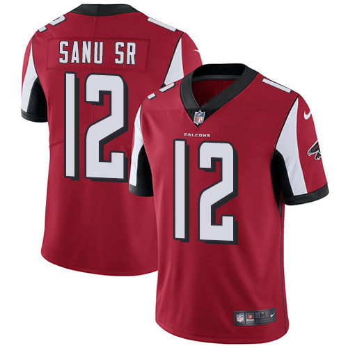 2019 men Atlanta Falcons 12 Sanu Sr red Nike Vapor Untouchable Limited NFL Jersey